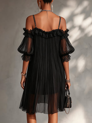 Élodie | Robe Noire Élégante