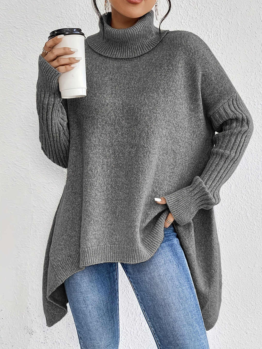 Gabrielle | Pull Col Roulé Ample