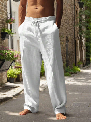 DELACROIX | PANTALON LÉGER EN LIN AVEC CORDON