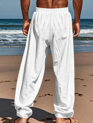 DELACROIX | PANTALON LÉGER EN LIN AVEC CORDON