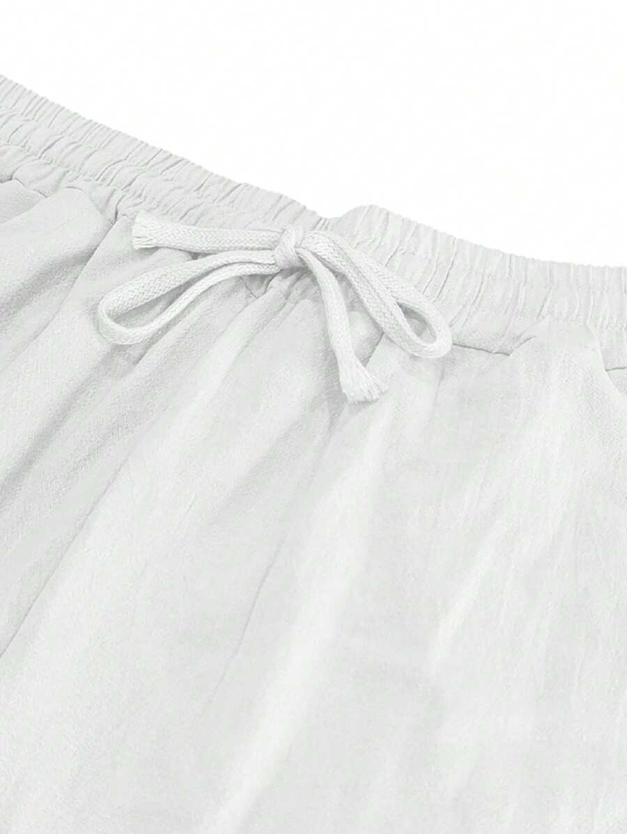 DELACROIX | PANTALON LÉGER EN LIN AVEC CORDON