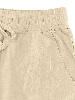 DELACROIX | PANTALON LÉGER EN LIN AVEC CORDON