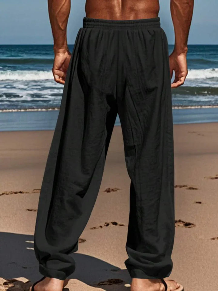 DELACROIX | PANTALON LÉGER EN LIN AVEC CORDON