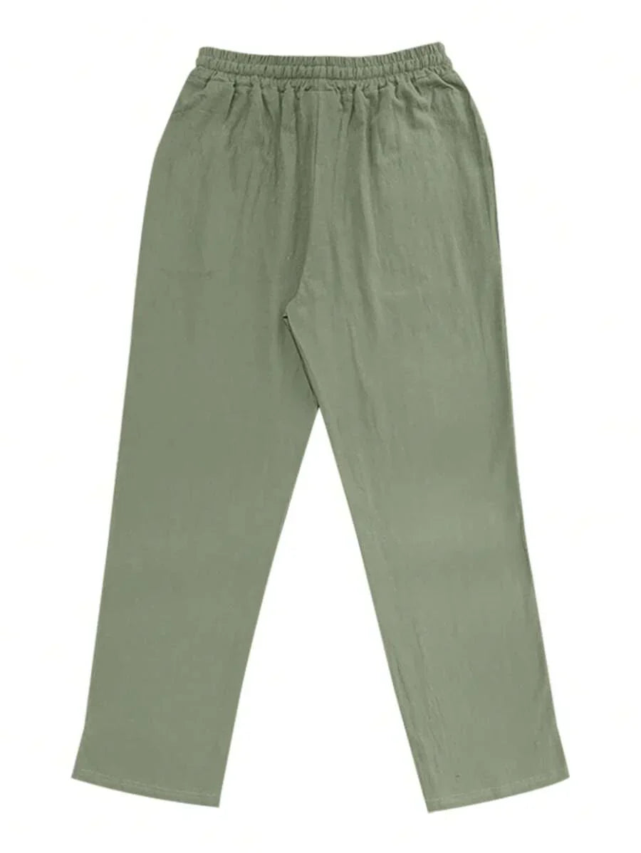 DELACROIX | PANTALON LÉGER EN LIN AVEC CORDON