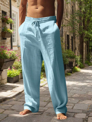DELACROIX | PANTALON LÉGER EN LIN AVEC CORDON
