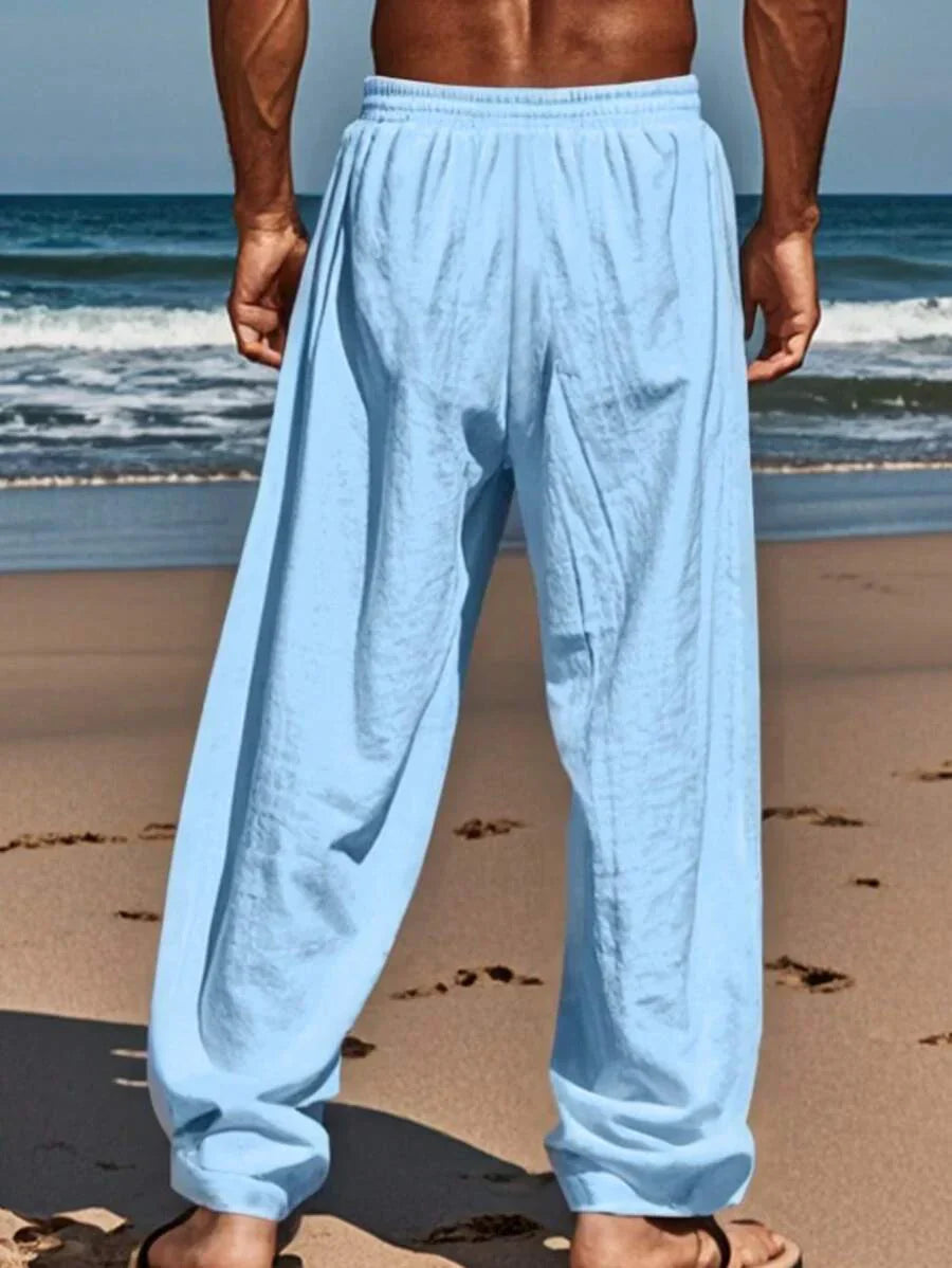 DELACROIX | PANTALON LÉGER EN LIN AVEC CORDON