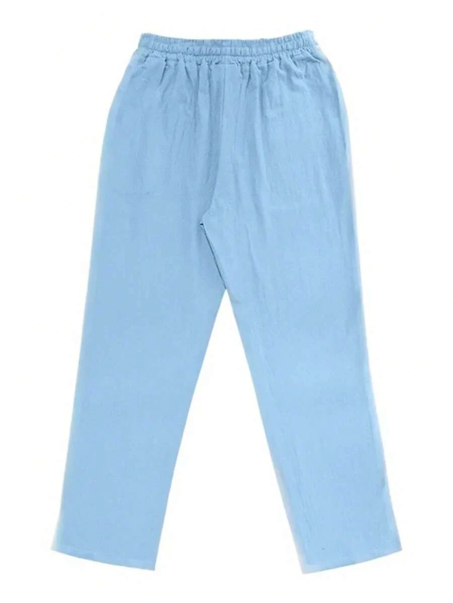 DELACROIX | PANTALON LÉGER EN LIN AVEC CORDON