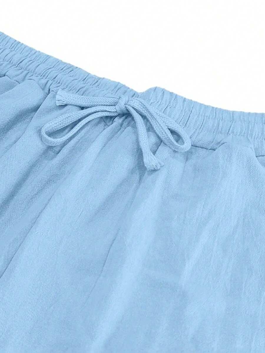 DELACROIX | PANTALON LÉGER EN LIN AVEC CORDON