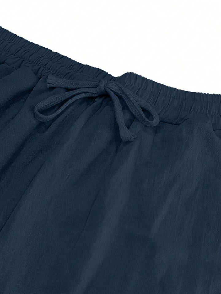 DELACROIX | PANTALON LÉGER EN LIN AVEC CORDON