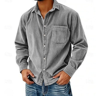 VALLURE | CHEMISE BOUTONNÉE EN VELOURS CÔTELÉ