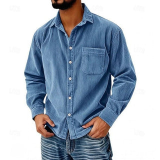 VALLURE | CHEMISE BOUTONNÉE EN VELOURS CÔTELÉ