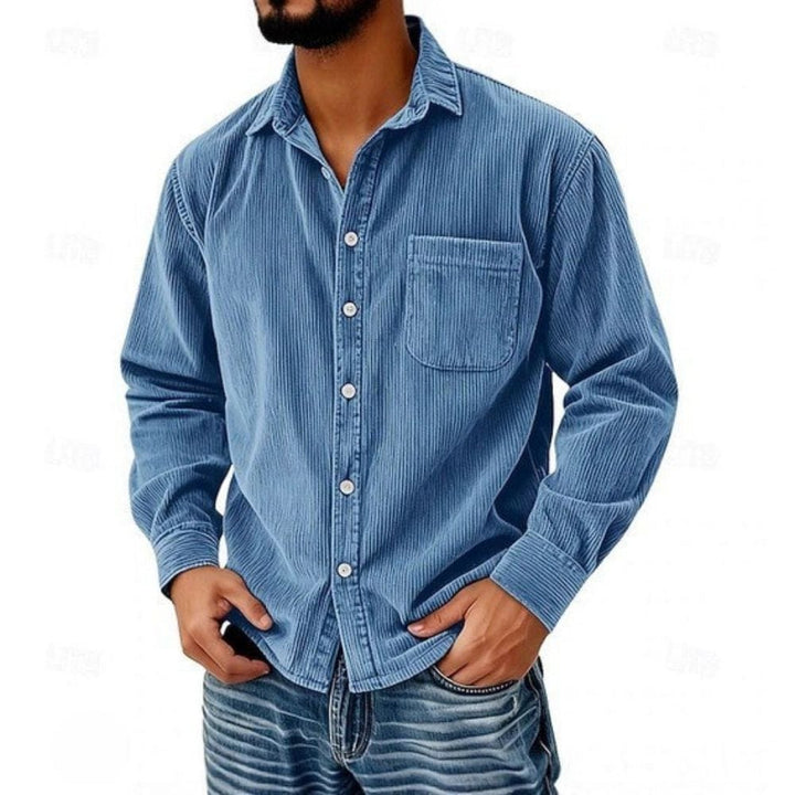 VALLURE | CHEMISE BOUTONNÉE EN VELOURS CÔTELÉ