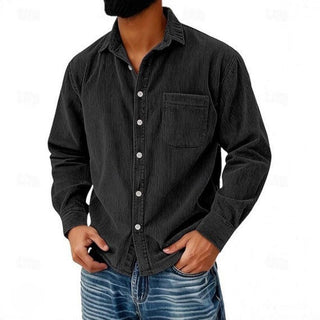 VALLURE | CHEMISE BOUTONNÉE EN VELOURS CÔTELÉ