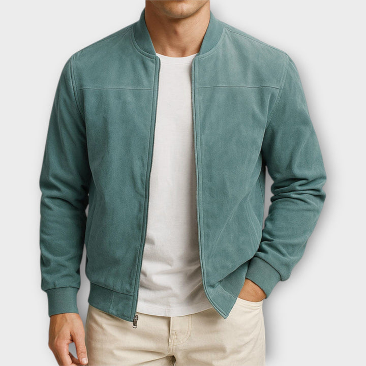 DELACROIX | VESTE BOMBER EN CUIR SUEDE HOMME