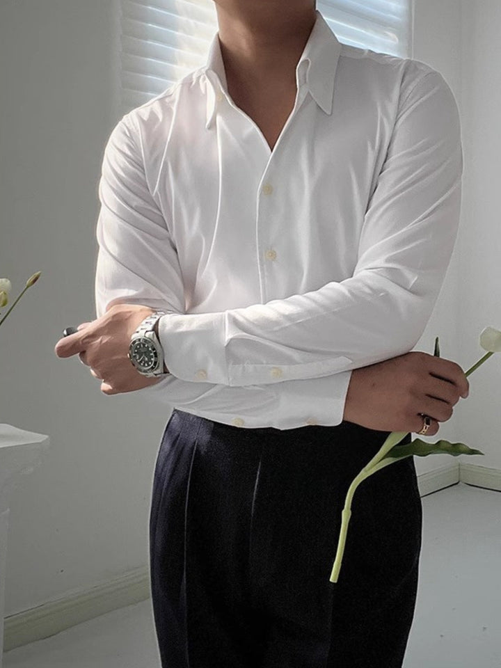 VALLURE | CHEMISE ATHLÉTIQUE ITALIENNE POUR HOMME EN BAMBOU