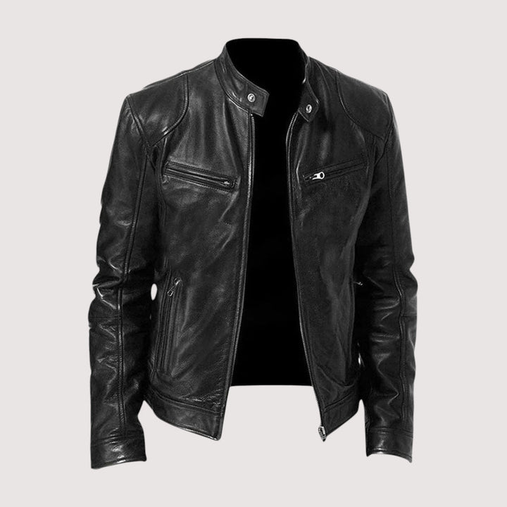 DELACROIX | VESTE EN CUIR HAUT DE GAMME ÉLÉGANTE POUR HOMME