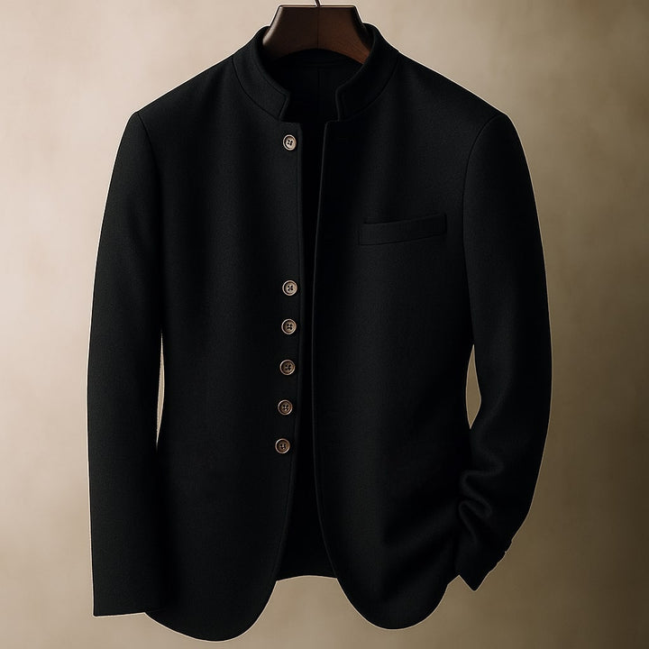 DELACROIX | VESTE EN LAINE AVEC COL DROIT