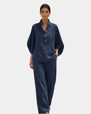 Brune |  Ensemble en coton en deux pièces