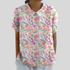 Aurélie | Blouse Motif Floral Graphique