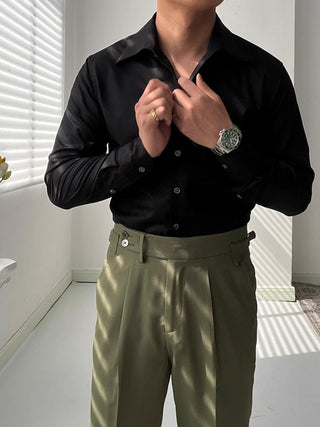 VALLURE | CHEMISE ATHLÉTIQUE ITALIENNE POUR HOMME EN BAMBOU