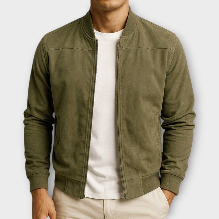 DELACROIX | VESTE BOMBER EN CUIR SUEDE HOMME