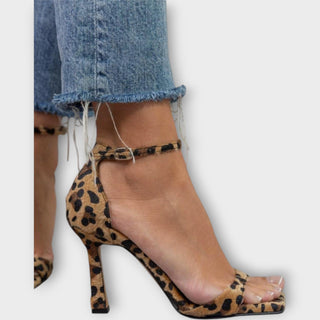 Adéla Talons Élevés Élégants Motif Animalier Soirée