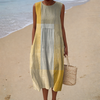 Robe d'Été Suzanne — sans manches, imprimé d'été