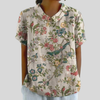 Joséphine | Blouse Florale Illustrée