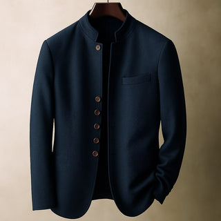 DELACROIX | VESTE EN LAINE AVEC COL DROIT