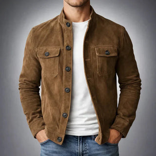 DELACROIX | Veste Élégante Suédée Marc