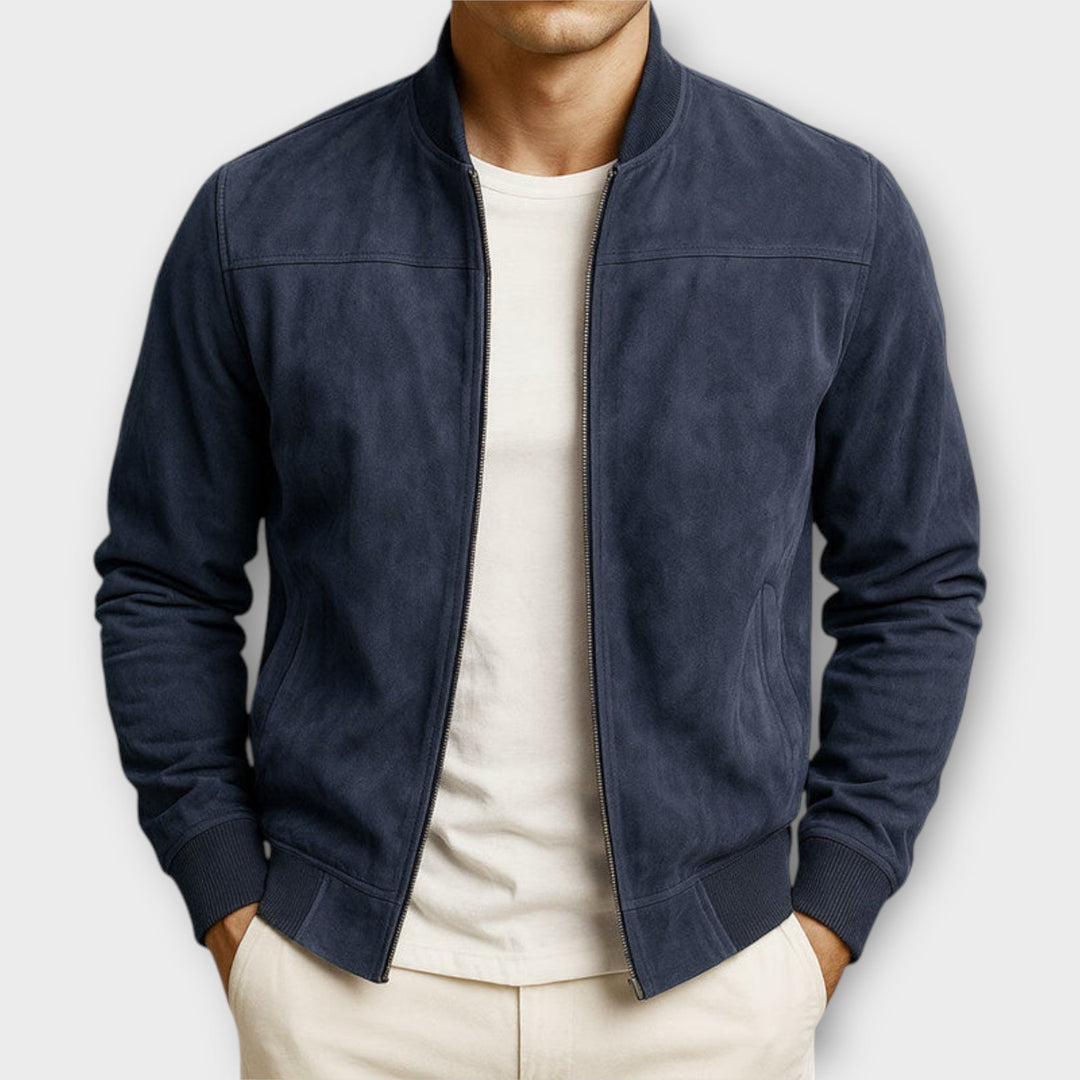 DELACROIX | VESTE BOMBER EN CUIR SUEDE HOMME