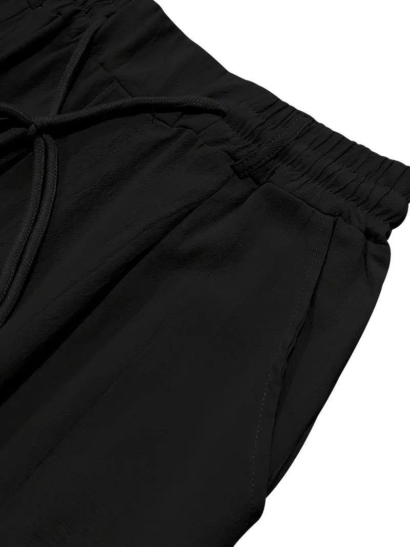 DELACROIX | PANTALONS LARGES EN LIN AVEC CORDON