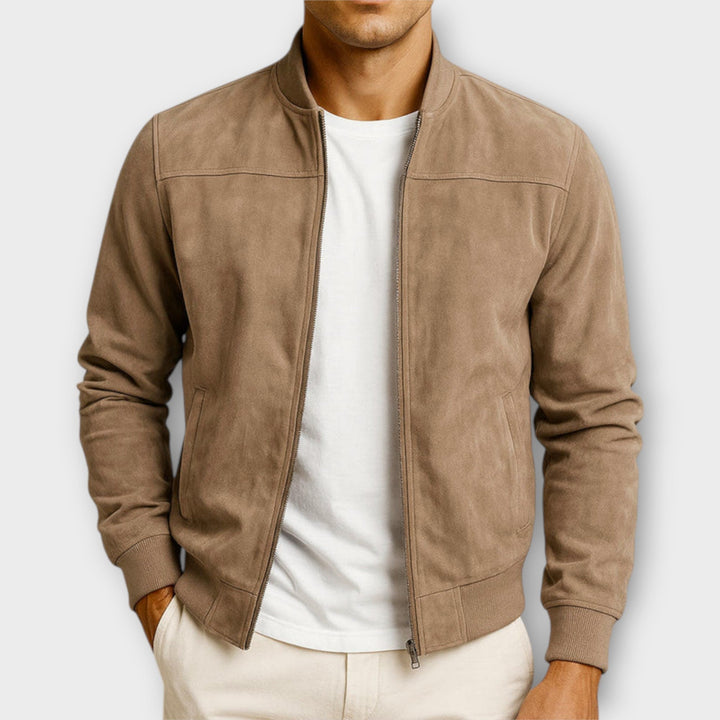 DELACROIX | VESTE BOMBER EN CUIR SUEDE HOMME
