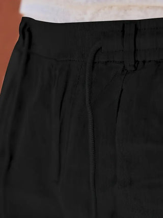 DELACROIX | PANTALONS LARGES EN LIN AVEC CORDON