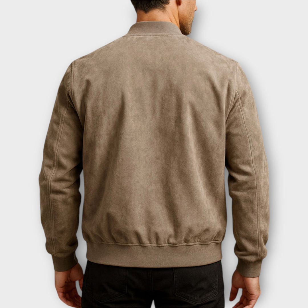 DELACROIX | VESTE BOMBER EN CUIR SUEDE HOMME