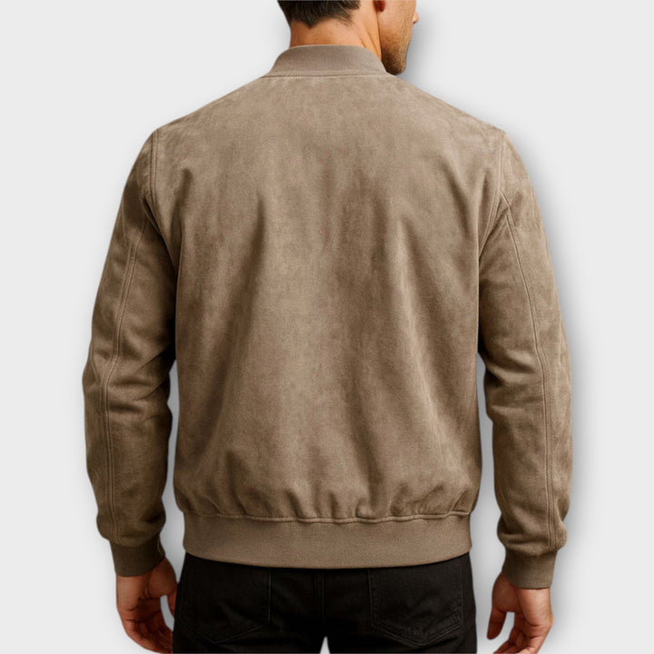 DELACROIX | VESTE BOMBER EN CUIR SUEDE HOMME