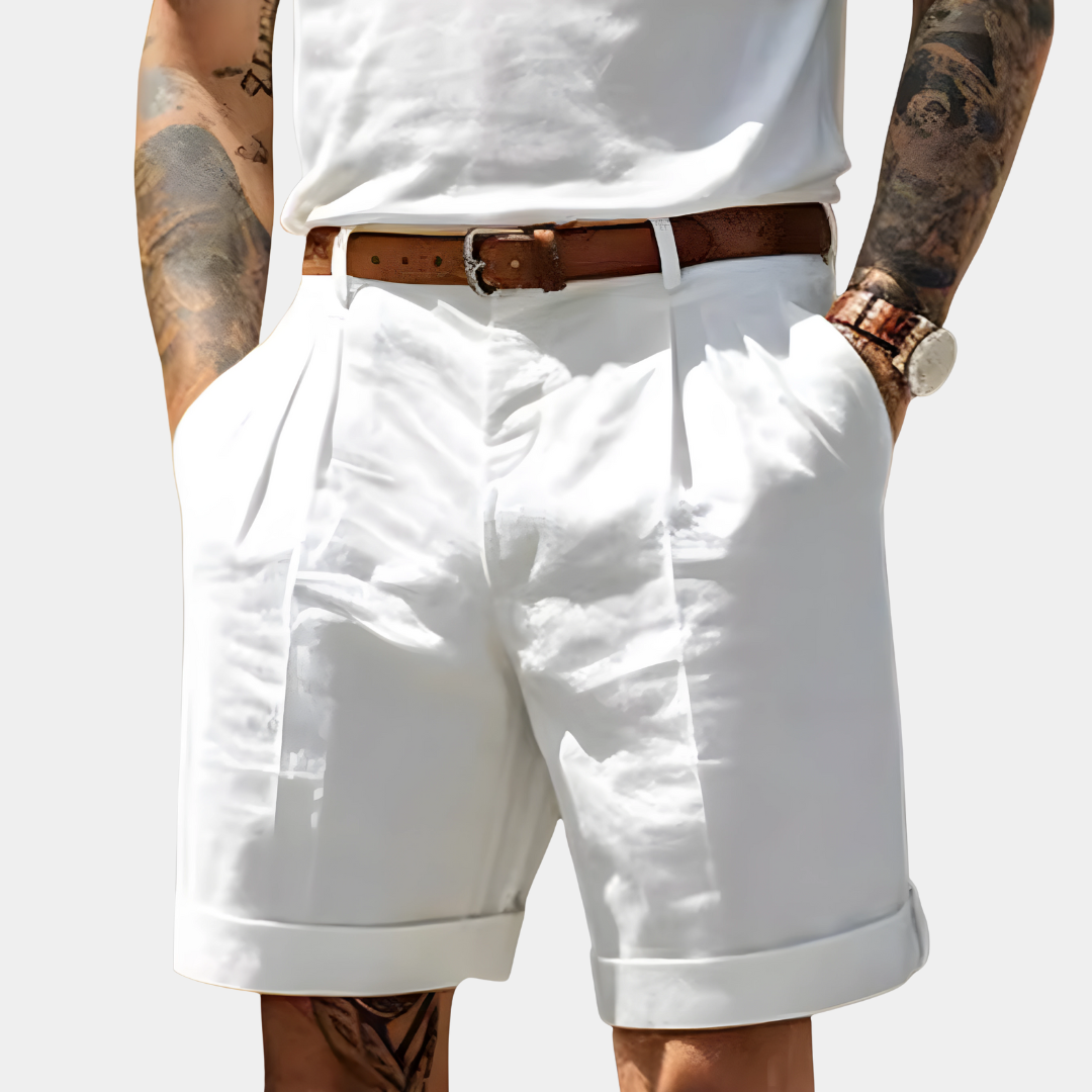 DELACROIX | BERMUDAS ÉLÉGANTS EN COTON RESPIRANT