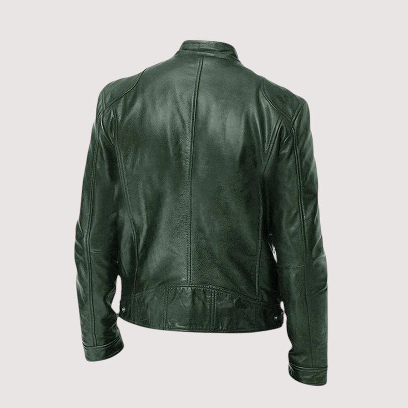 DELACROIX | VESTE EN CUIR HAUT DE GAMME ÉLÉGANTE POUR HOMME