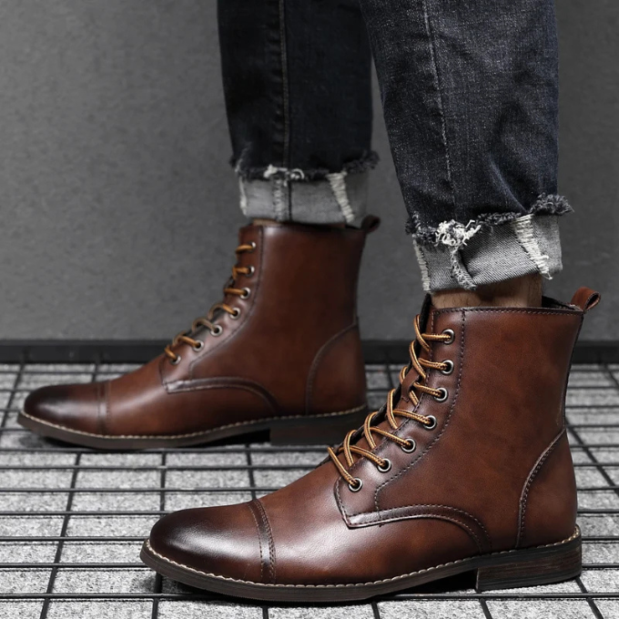 DELACROIX | BOTTES DE VILLE BRUNIES POUR HOMME