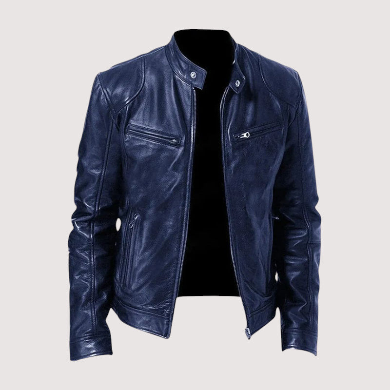 DELACROIX | VESTE EN CUIR HAUT DE GAMME ÉLÉGANTE POUR HOMME