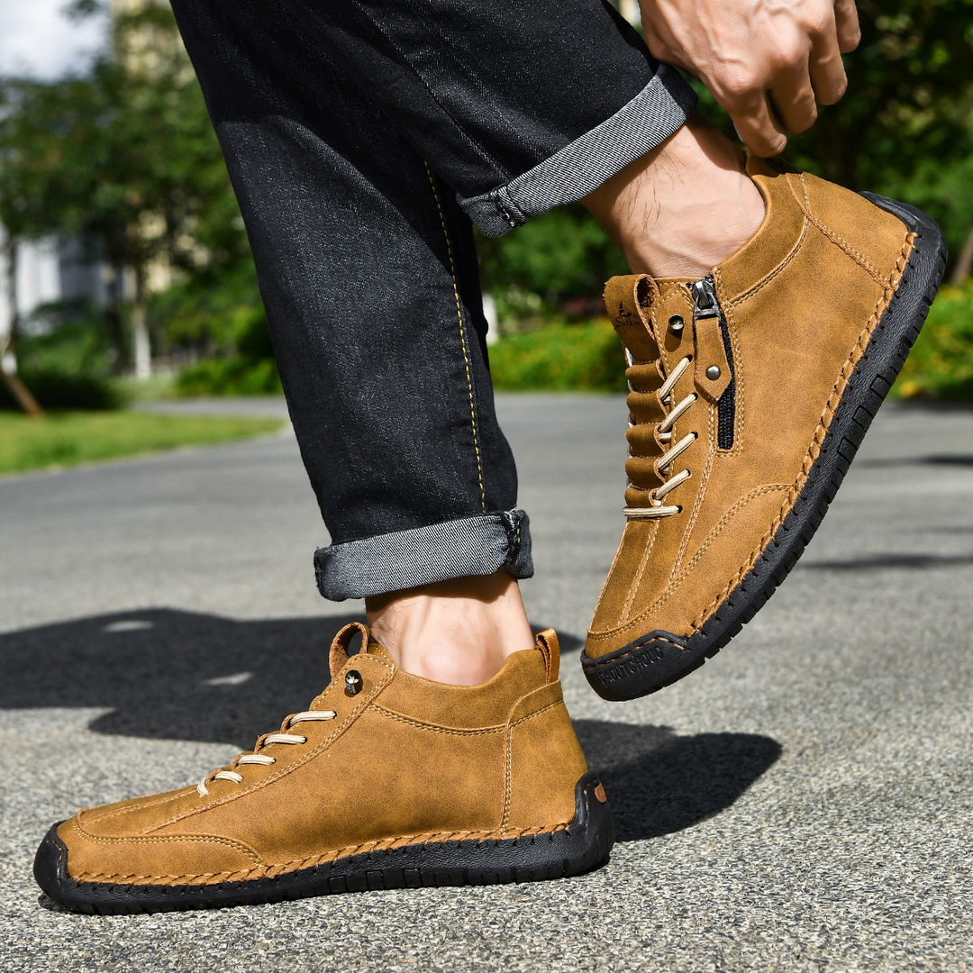 DELACROIX | CHAUSSURES EN NABUK AVEC ZIP POUR HOMME