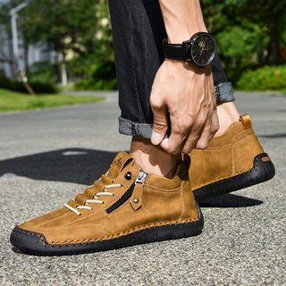 DELACROIX | CHAUSSURES EN NABUK AVEC ZIP POUR HOMME