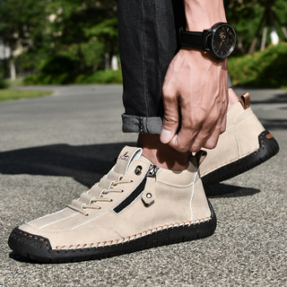 DELACROIX | CHAUSSURES EN NABUK AVEC ZIP POUR HOMME