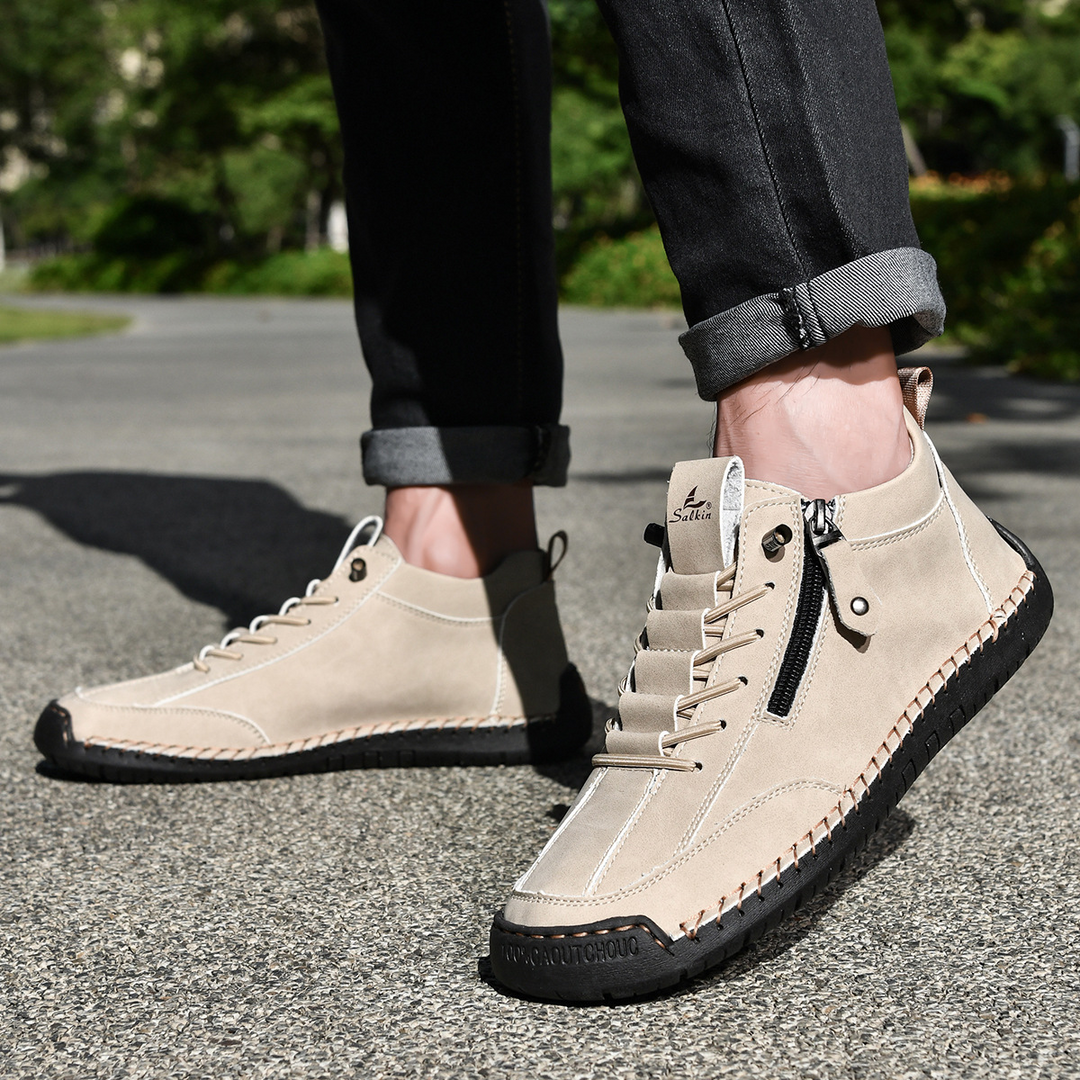 DELACROIX | CHAUSSURES EN NABUK AVEC ZIP POUR HOMME