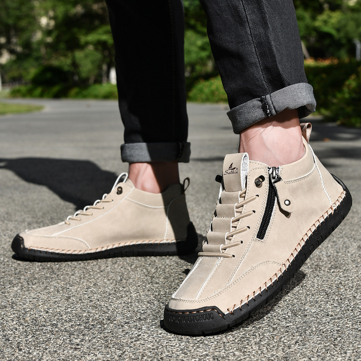 DELACROIX | CHAUSSURES EN NABUK AVEC ZIP POUR HOMME