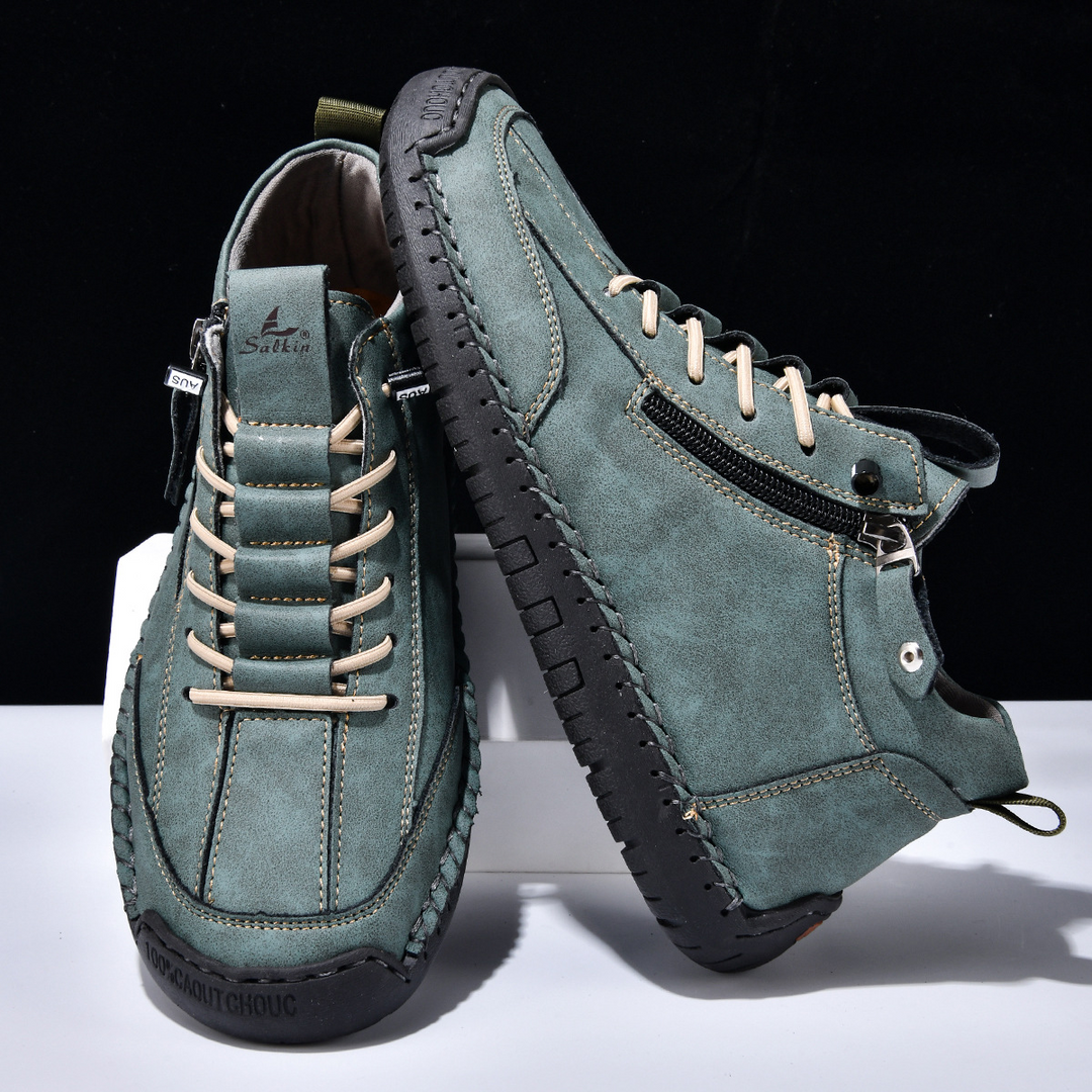 DELACROIX | CHAUSSURES EN NABUK AVEC ZIP POUR HOMME