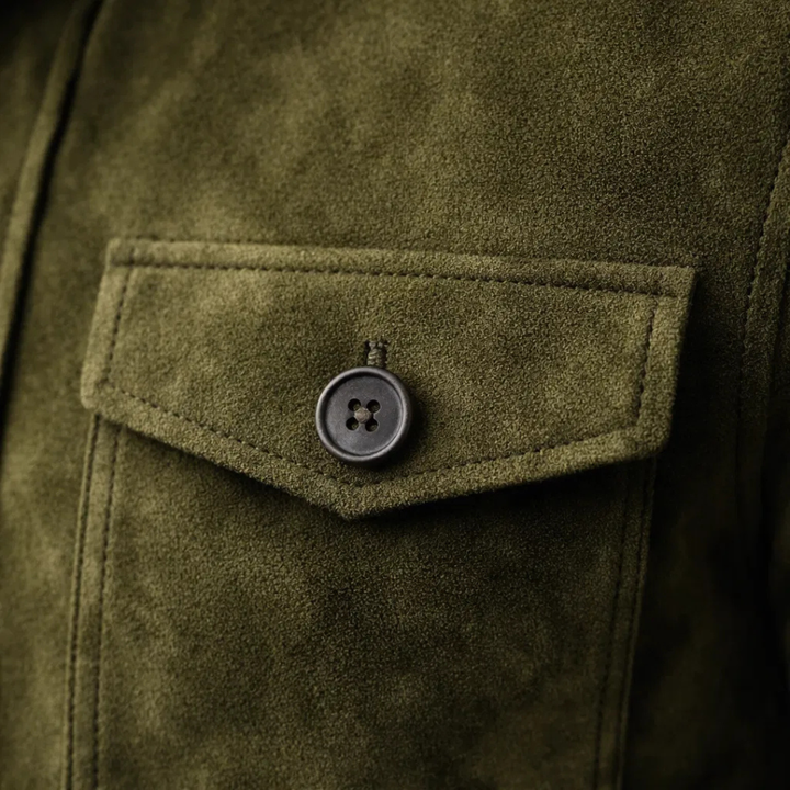 DELACROIX | Veste Élégante Suédée Marc