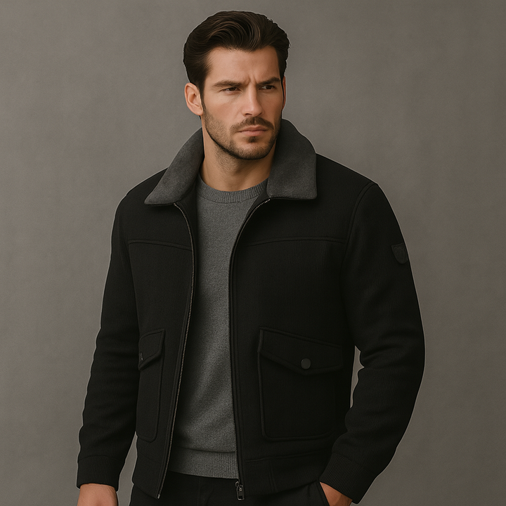 DELACROIX | VESTE POUR HOMME AVEC FAUSSE FOURRURE