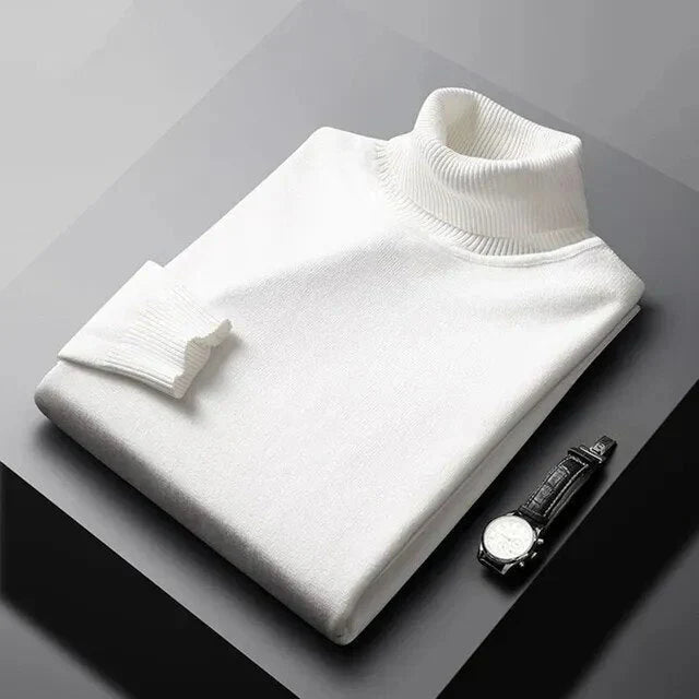DELACROIX | PULL EN MAILLE À COL ROULÉ POUR HOMME