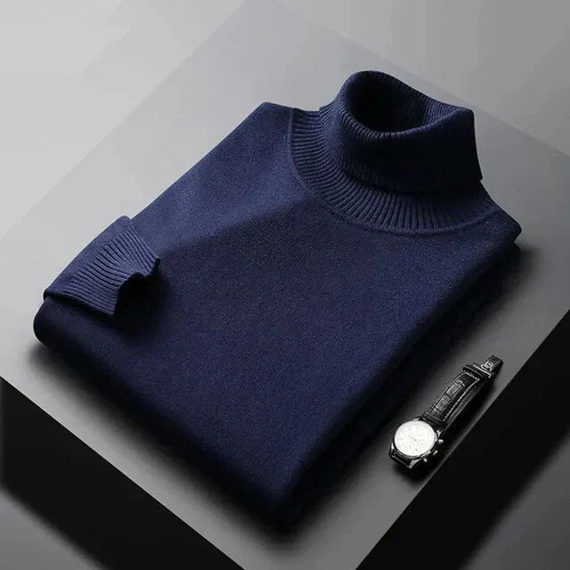 DELACROIX | PULL EN MAILLE À COL ROULÉ POUR HOMME